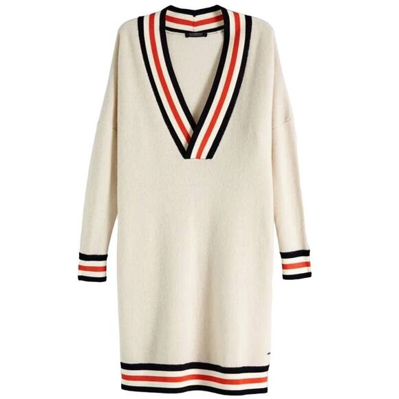 NEW Scotch & Soda North Striped Edge Knit Tunic Size Small - Picture 1 of 12